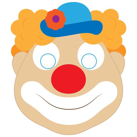 Clown Face Template Printable