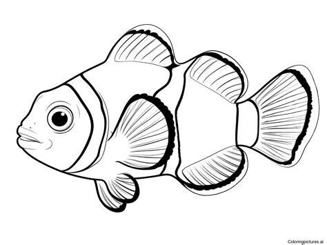 Clownfish Coloring Page
