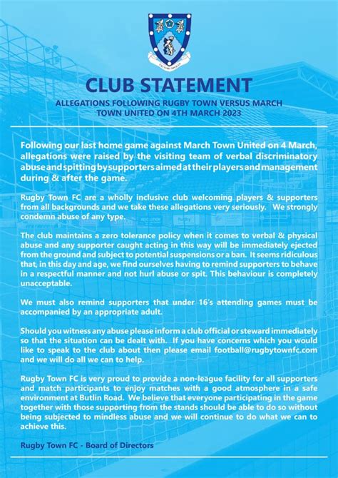 Club Statement