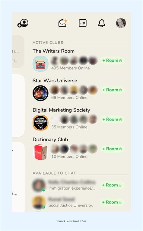 Clubhouse app glossary