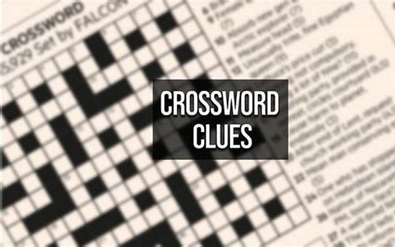 Clues And Answers Nyt Crossword