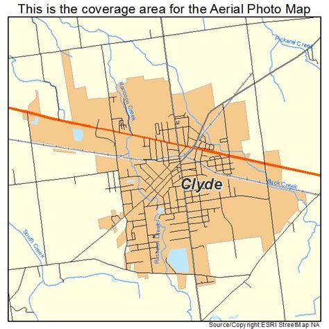 Clyde Ohio Street Map 3916308