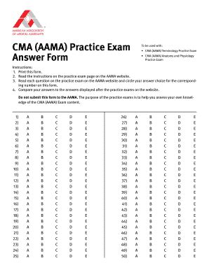 Cma Practice Test Printable Pdf