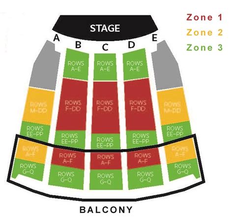 Cmac Seating Chart With Rows