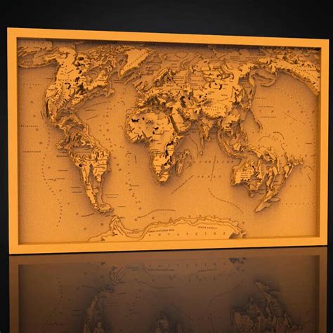 World map. This cnc files DXF CDR dxf files for cnc laser Etsy Wood