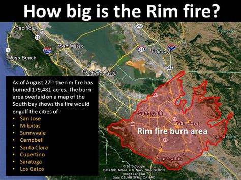 Map of Rim fire at 133 p.m. PDT, August 23, 2013 (click to enlarge