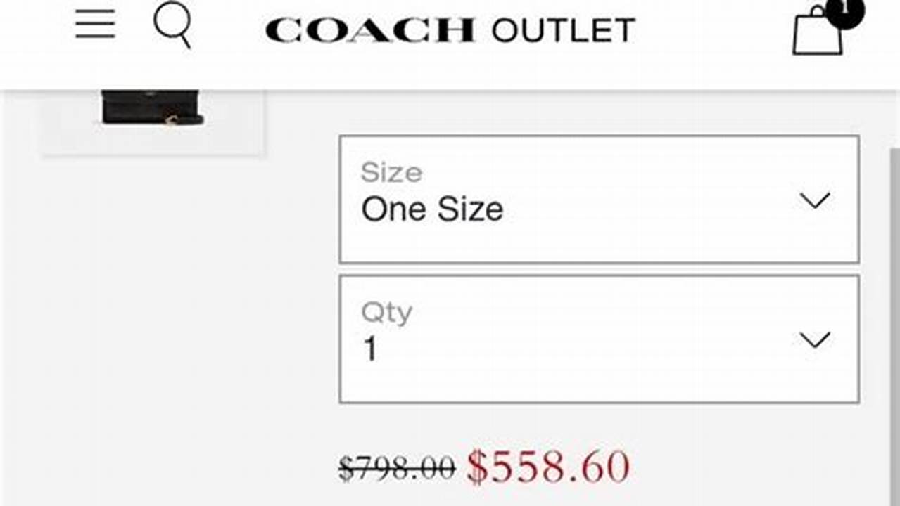 Coach Outlet Coupon Code 2024 Code