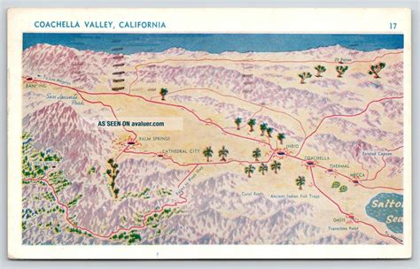 Shaded relief map of the northern Coachella Valley showing general