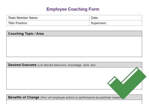 Coaching Templates For Managers