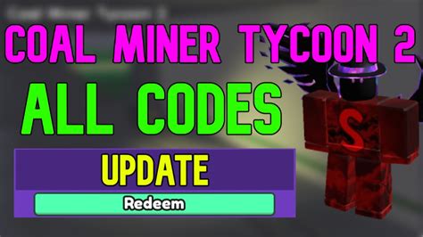 Coal Miner Tycoon 2 Codes - Roblox July 2023 -
