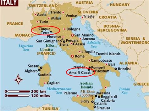 Coastal Map Of Italy