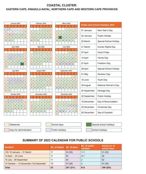 Coastal Academic Calendar