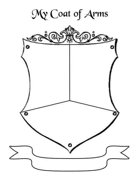 Coat Of Arms Printable Template
