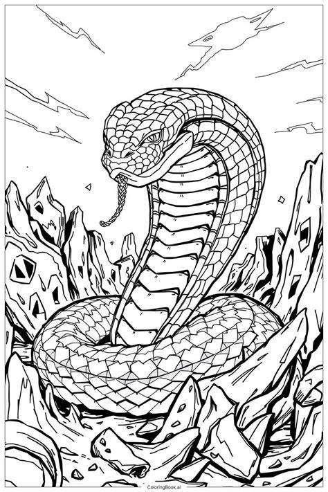 Cobra Snake Coloring Page