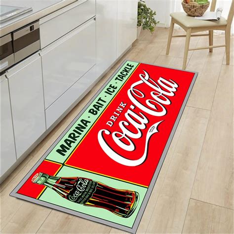 Refresh Your Kitchen with a Pop of Style: Discover the Coca Cola Kitchen Floor Mat Today!