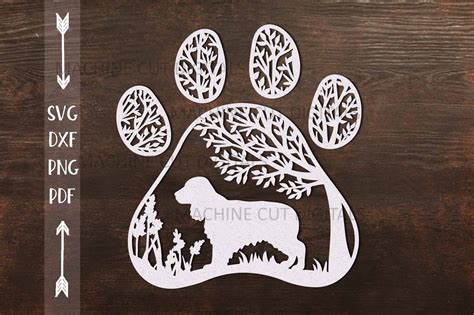 Download Cocker Spaniel Paw Dog Sign Svg Cut... Cut Files