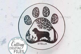 Download Cocker Spaniel Paw Dog Sign Svg Cut... Files Free PSD Mockups
