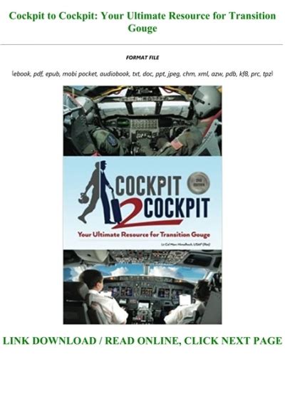 Cockpit To Cockpit: Your Ultimate Resource For Transition Gouge