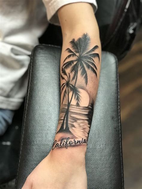 Coconut Tree Tattoo Design englshwir