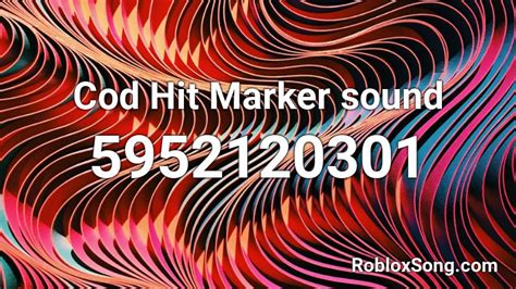 Cod Hit Marker sound Roblox ID