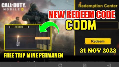 Code Redeem Codm Terbaru