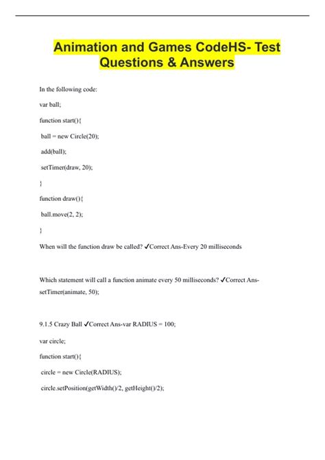 Unleashing the Fun: Get Accurate Codehs Animation and Games Answers Now!