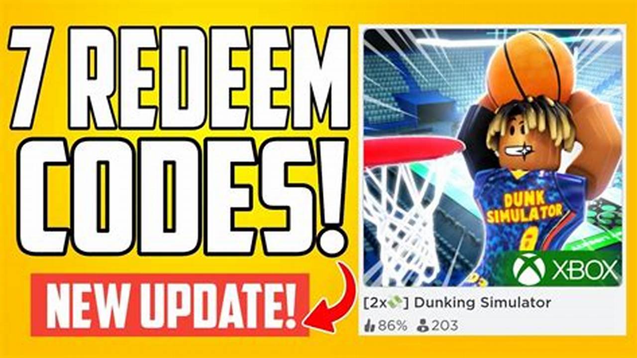 Codes For Dunking Simulator Roblox 2024