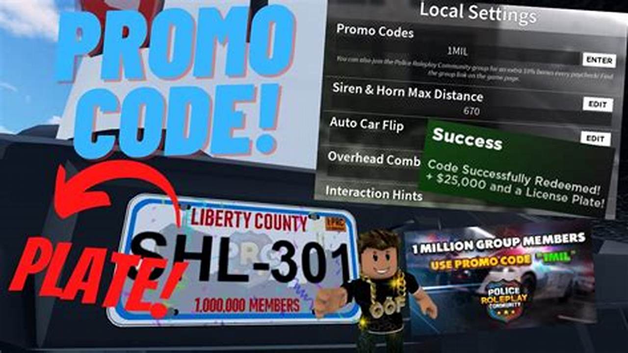 Codes For Erlc Roblox 2024