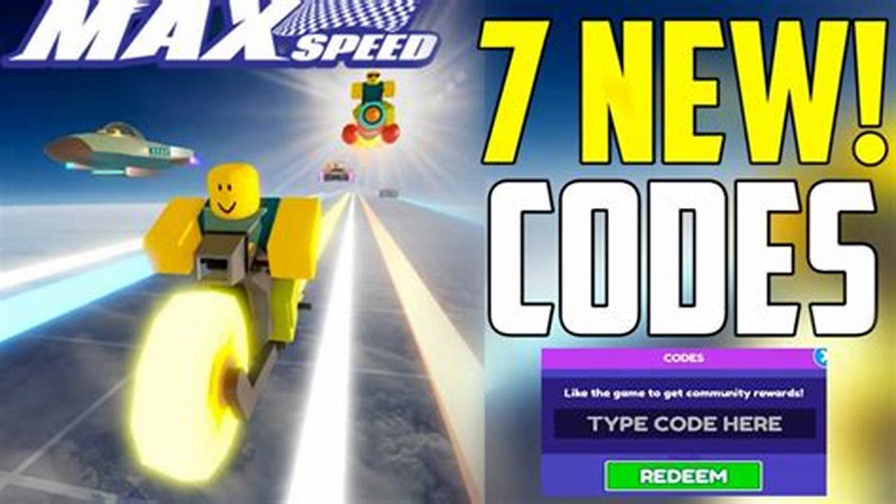 Codes For Max Speed 2024