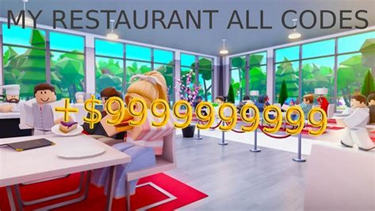 Codes For My Restaurant Roblox 2024