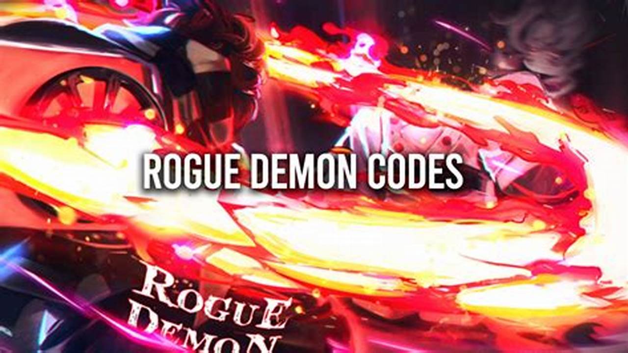 Codes For Rogue Demon 2024 Game