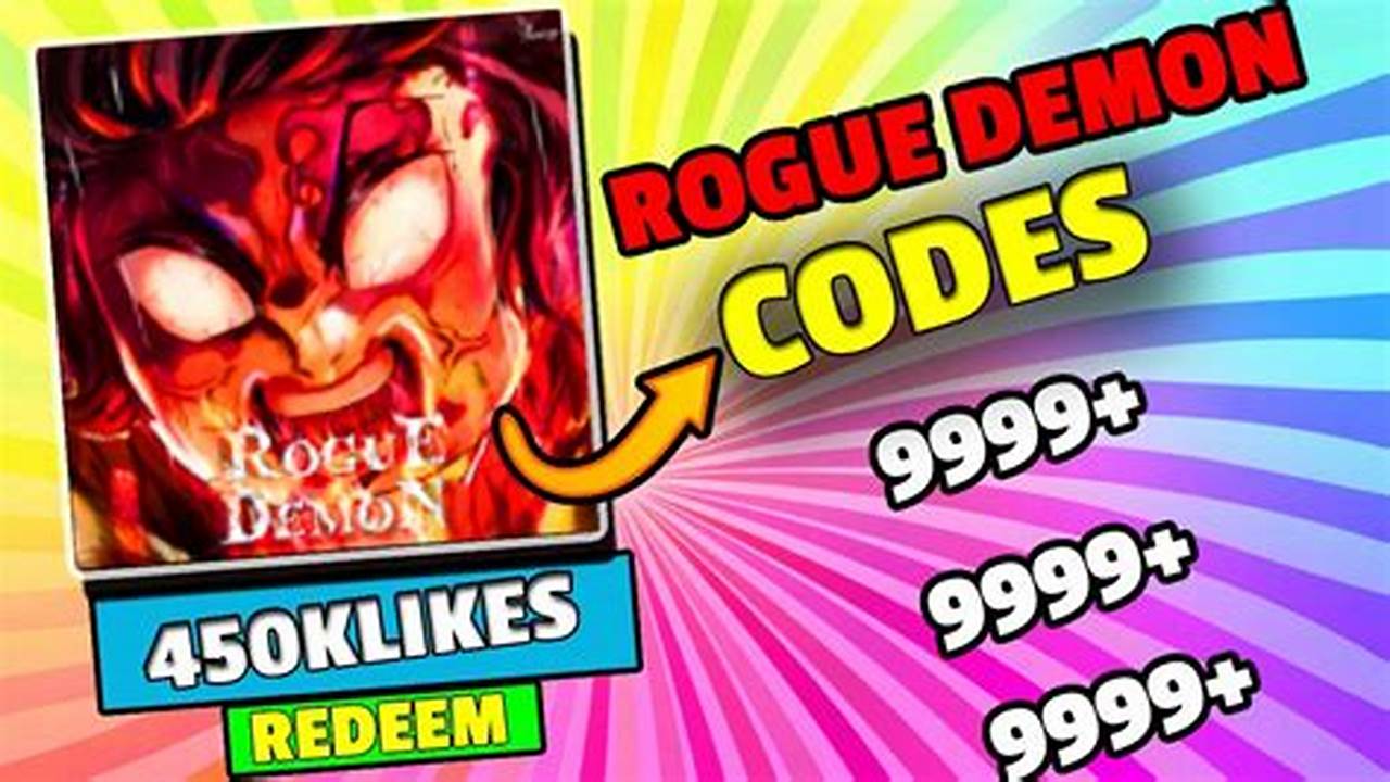 Codes For Rogue Demon 2024 July