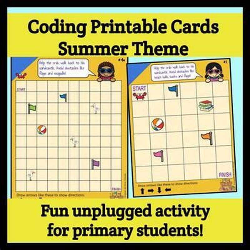 Coding Cards Printable