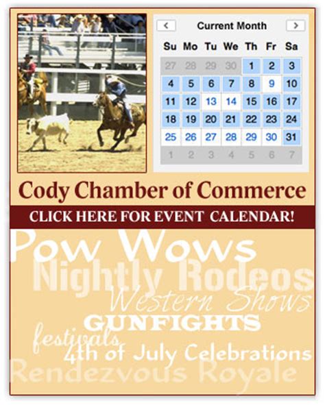 Cody Events Calendar