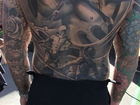 Cody Garbrandt Back Tattoo