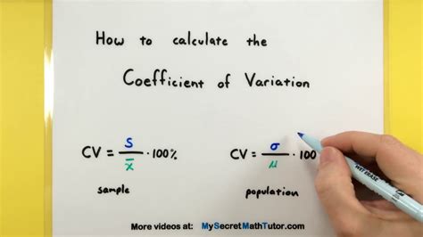 Coefficient Of Variation: Calculation Guide With Examples