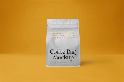Coffee Bag Mockup / Front View