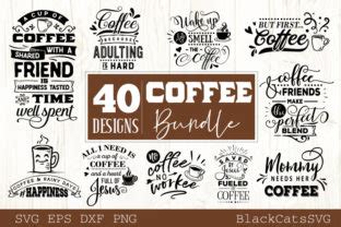 Download Coffee Bundle 40 Designs Images