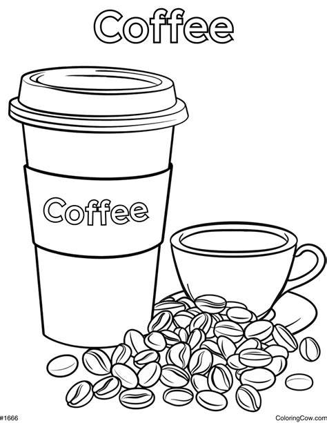 Coffee Coloring Page