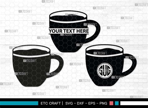 Download Coffee Cup Monogram For Crafts