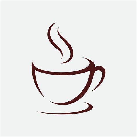 Coffee Drawing Logo Design
