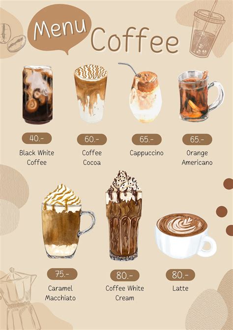 Coffee Menu