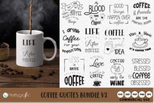 Download Coffee Quotes Svg Bundle Vol 2 Files DXF Files