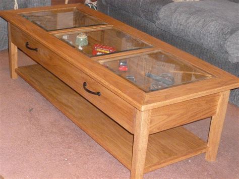 Glass Top Display Case Coffee Tables