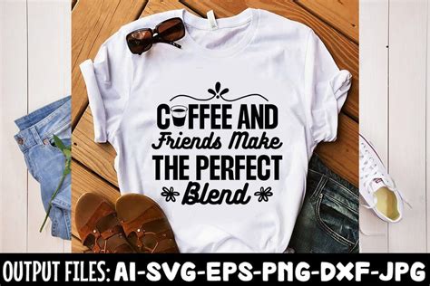 Download Coffee and Friends Are the Perfect Blend SVG File - SVG Design Silhouette Free PSD Mockups