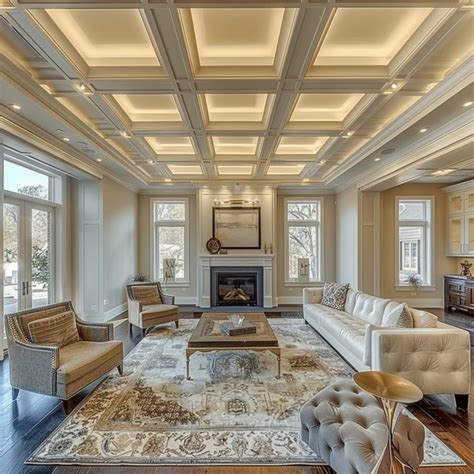 Coffered ceiling design
