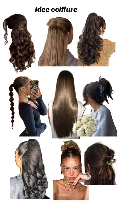 Coiffure Cheveux Mi Long Pinterest