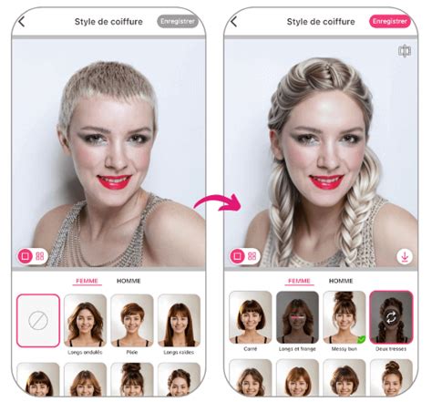 Coiffure Femme Virtuelle