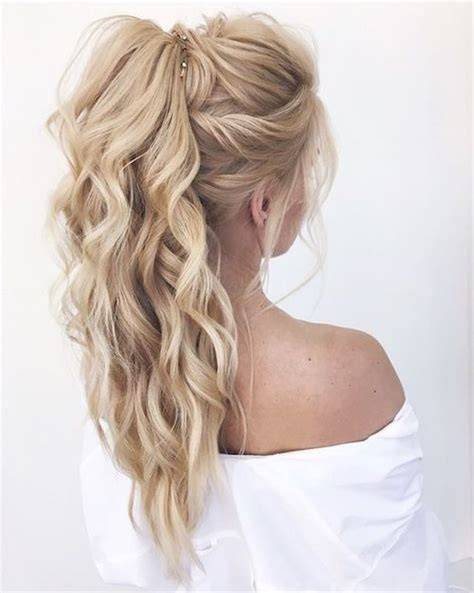 Coiffure Queue De Cheval Haute Mariage