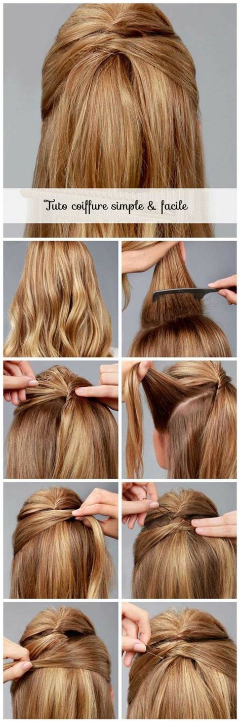 Coiffure Ultra Simple Cheveux Long